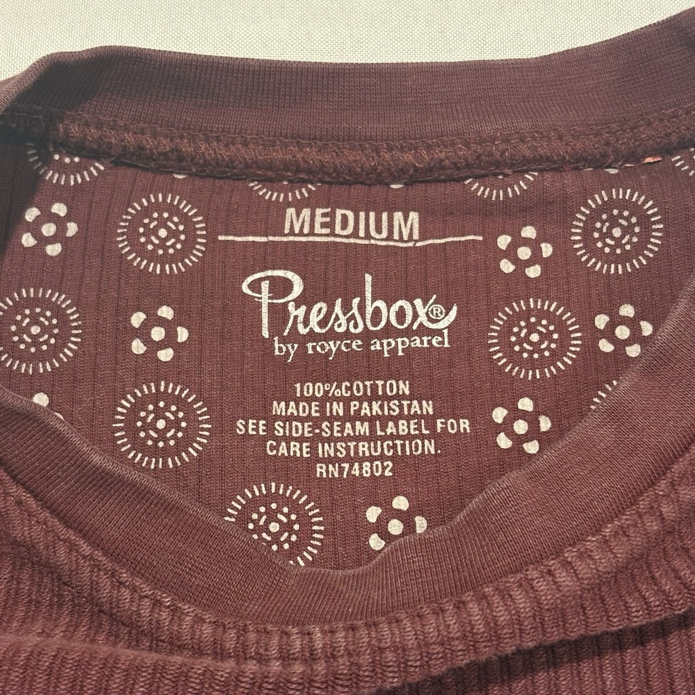 Pressbox Women's Texas A&M Aggies Comfy Cord Vintage Wash Pullover Sweatshirt M - Picture 3 of 9